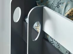 Oliver Grey & White Wooden Storage Bunk Bed With Storage Drawer -bedding sale oliver grey landscape 6