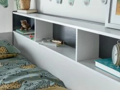 Oliver Grey & White Wooden Storage Bunk Bed With Storage Drawer -bedding sale oliver grey landscape 7