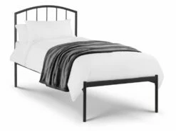 Julian Bowen Onyx Single Bed In Satin Grey