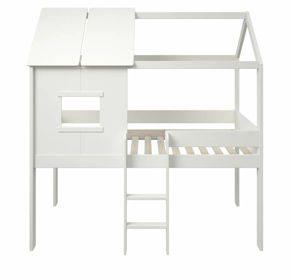 Kids Avenue Midi Playhouse Mid Sleeper Bed In White 5 Kids Avenue Midi Playhouse Mid Sleeper Bed In White - Image 3