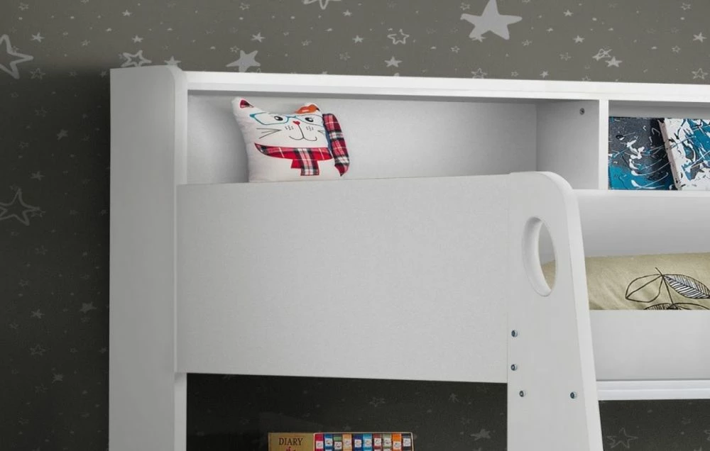 Julian Bowen Orion White Bunk Bed & Storage Drawer And Shelves 7 Julian Bowen Orion White Bunk Bed & Storage Drawer And Shelves - Image 5