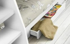 Julian Bowen Orion White Bunk Bed + 2 X Signature Quilted Mattresses -bedding sale ori002 3 1