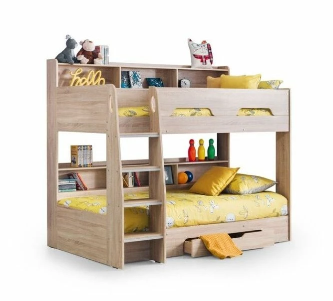 Julian Bowen Orion Sonoma Oak Bunk Bed + 2 X Signature Quilted Mattresses 4 Julian Bowen Orion Sonoma Oak Bunk Bed + 2 X Signature Quilted Mattresses - Image 2