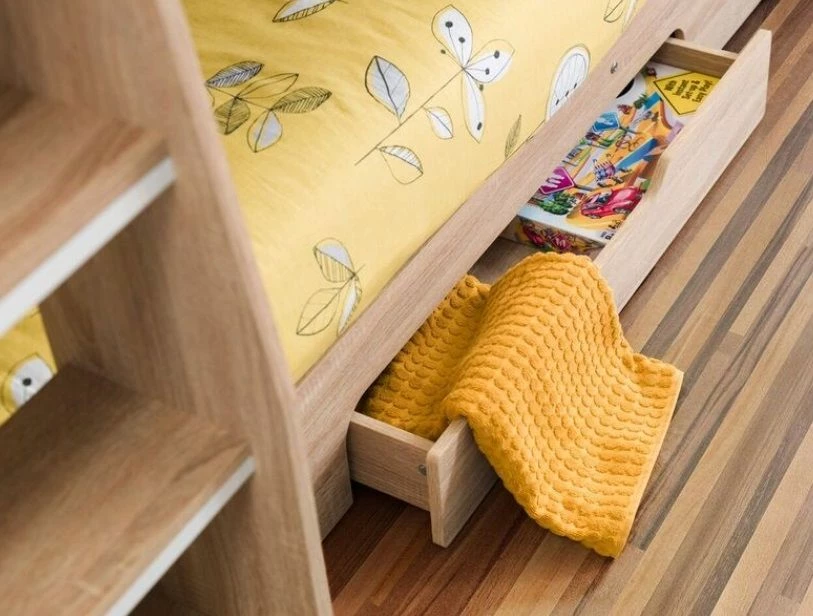 Julian Bowen Orion Sonoma Oak Bunk Bed + 2 X Signature Quilted Mattresses 7 Julian Bowen Orion Sonoma Oak Bunk Bed + 2 X Signature Quilted Mattresses - Image 5