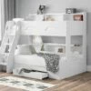 Julian Bowen Orion Triple Bunk Bed In White -bedding sale orion triple bunk white cropped