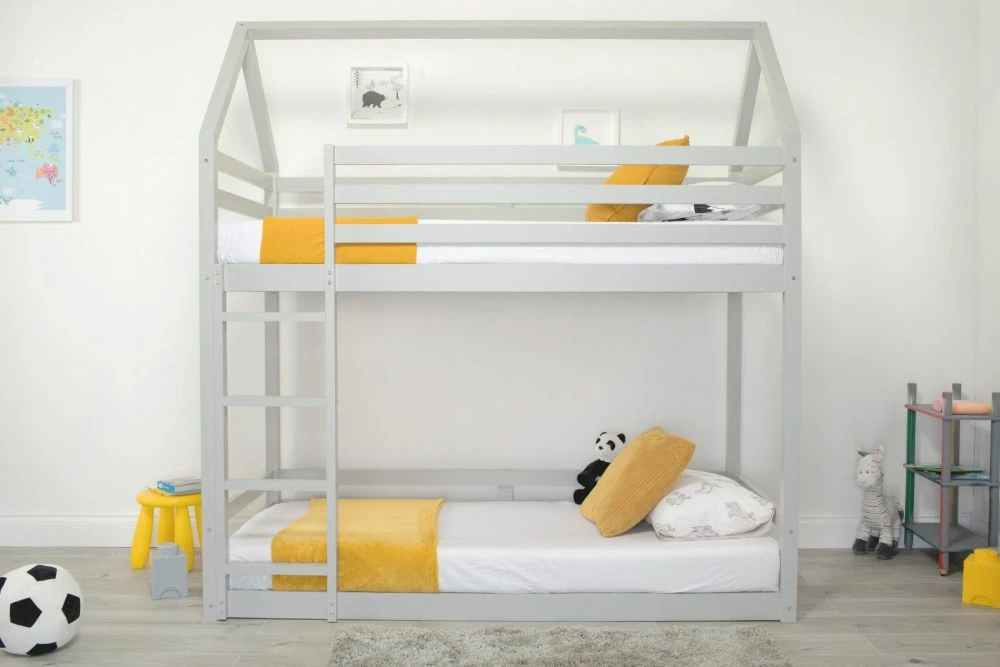 Ezra House Single Bunk Bed In Grey 4 Ezra House Single Bunk Bed In Grey - Image 2