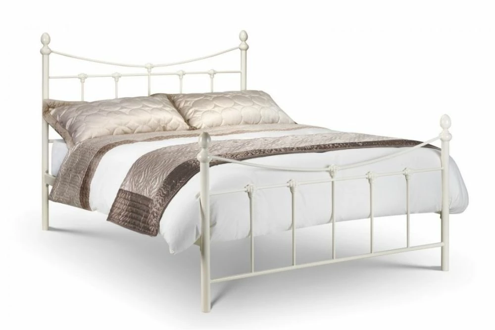 Julian Bowen Rebecca Bed In Stone White 3 Julian Bowen Rebecca Bed In Stone White