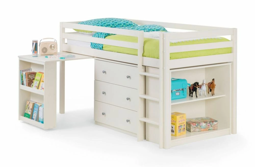 Julian Bowen Roxy Mid Sleeper Cabin Bed In Stone White 7 Julian Bowen Roxy Mid Sleeper Cabin Bed In Stone White - Image 5