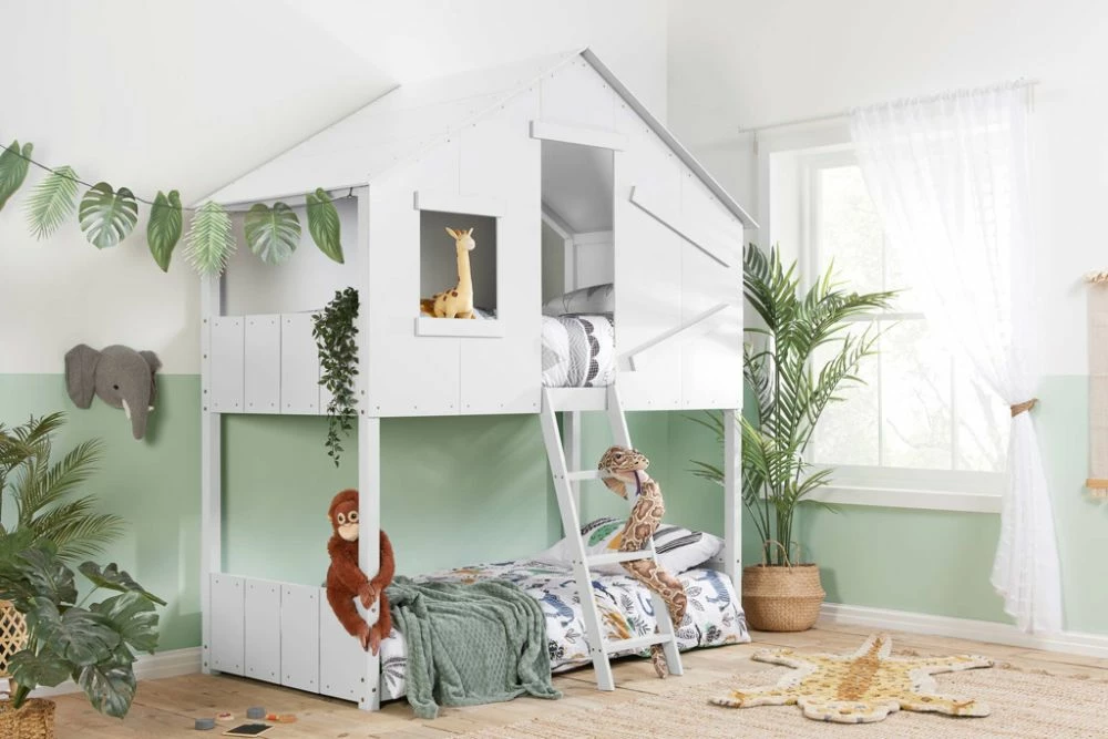 Birlea Safari Adventure Bunk Bed In White 3 Birlea Safari Adventure Bunk Bed In White