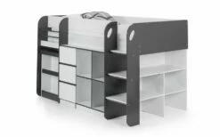 Julian Bowen Saturn Grey & White Midsleeper Bed -bedding sale saturn midsleeper2