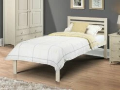 Julian Bowen Slocum Bed In Stone White