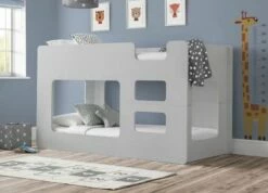Julian Bowen Solar Bunk Bed In Dove Grey