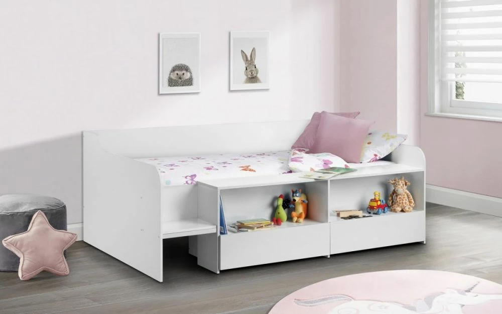 Julian Bowen Stella White Low Sleeper Bed + Premier Mattress 3 Julian Bowen Stella White Low Sleeper Bed + Premier Mattress