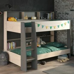 Parisot Tam Tam 5 Bunk Bed In Oak And Grey