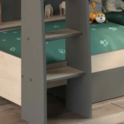 Parisot Tam Tam 5 Bunk Bed In Oak And Grey -bedding sale tam5 6 grande