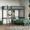 Astral Grey High Sleeper With L Shaped Single Bed -bedding sale terlssg