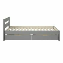 Astral Solid Wood Single Bed With Storage In Grey -bedding sale tersbg 4
