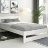 Astral Solid Wood Small Double Bed In White With Optional Storage -bedding sale tersdbw
