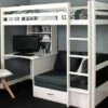 Thuka Hit 8 Highsleeper Bed With Desk & Sofabed -bedding sale thuka hit 8 highsleeper