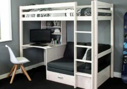 Thuka Hit 8 Highsleeper Bed With Desk & Sofabed