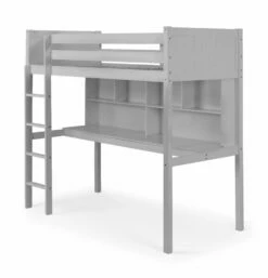 Julian Bowen Titan Grey High Sleeper Bed With Desk & Shelves -bedding sale titan highsleeper np dove grey