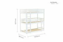 Birlea Tressa Triple Stack Bunk Bed In White -bedding sale tretbb3wht 51 1
