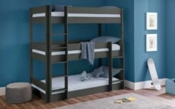 Julian Bowen Trio Triple Bunk Bed In Anthracite