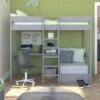 Stompa Uno 5 High Sleeper With Desk And Sofa Bed In Grey 1 Stompa Uno 5 High Sleeper With Desk And Sofa Bed In Grey -bedding sale unog5 33 1
