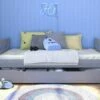 Stompa Uno Single Bed With Trundle In Grey -bedding sale unogcbt 1 2