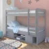 Stompa Uno Grey Bunk Bed With Under Bed Storage 2 Stompa Uno Grey Bunk Bed With Under Bed Storage -bedding sale unogsbnk 1