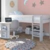 Stompa Uno White Mid Sleeper Bed With Pull Out Desk 2 Stompa Uno White Mid Sleeper Bed With Pull Out Desk -bedding sale unow1 1 cropped
