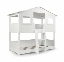 Julian Bowen Willow Treehouse Bunk Bed In White -bedding sale wil001 willow treehouse bunk cutout 2